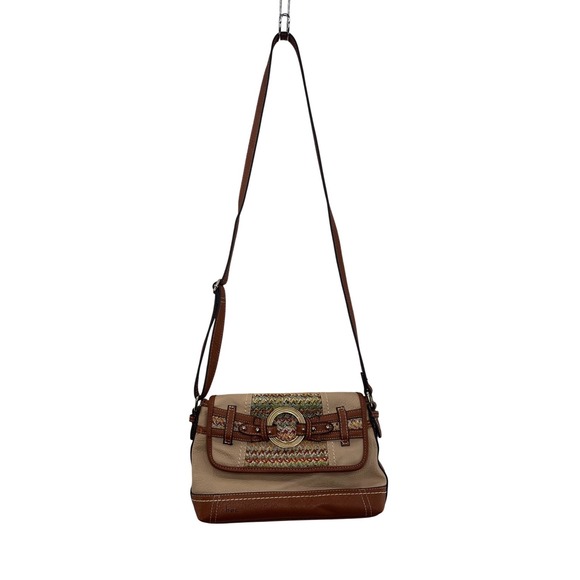 b.o.c. Handbags - b.o.c. Crossbody Bag Woven Accent Buckle Detail Everyday Purse